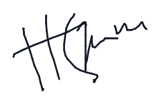 Electronic signature of HASHIM MEGHREJI