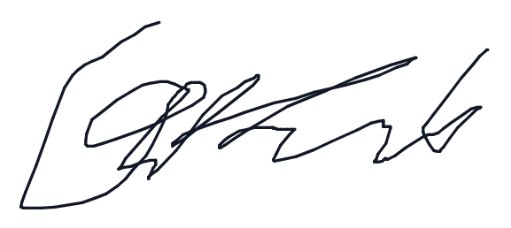 Electronic signature of Colin John Vaughan
