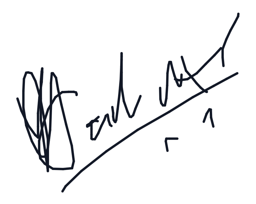 Electronic signature of Yusuf sadikot