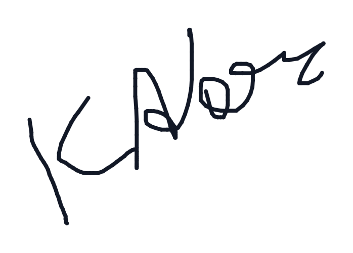 Electronic signature of Kaushik Vasani