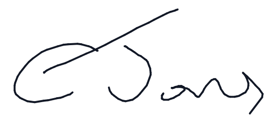 Electronic signature of Clive Jones