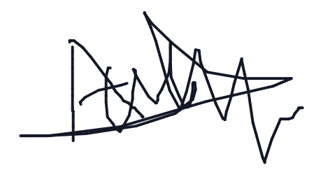 Electronic signature of Jackson Mlay