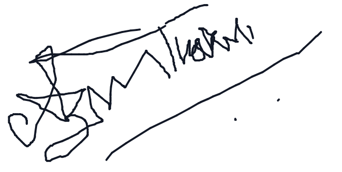 Electronic signature of Azim Thakur